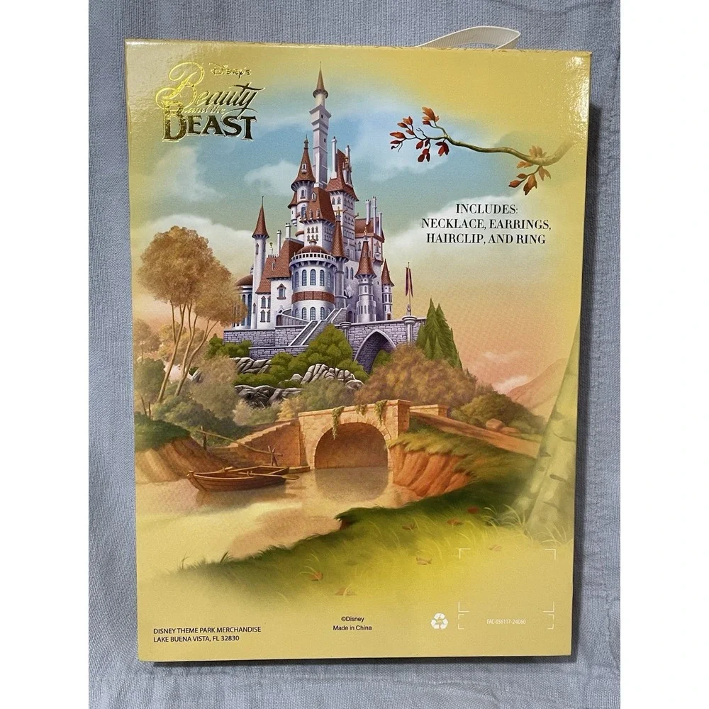 NEW‎ Disney Parks Beauty & the Beast 5 Pc Deluxe Accessory Set Princess Belle